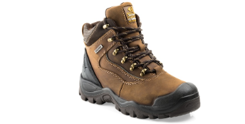 Brown Hiker Style Waterproof Safety Lace Boot